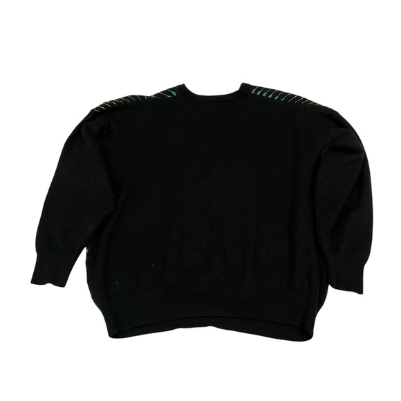 Vintage Tuscan Made in Italy Wool Sweater – Retro Colorblock Knit Pullover - Picture 5 of 5